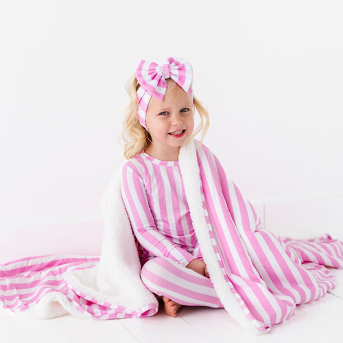 Tickle Me Pink Two-Piece Pajama Set - Image 7 - Bums & Roses