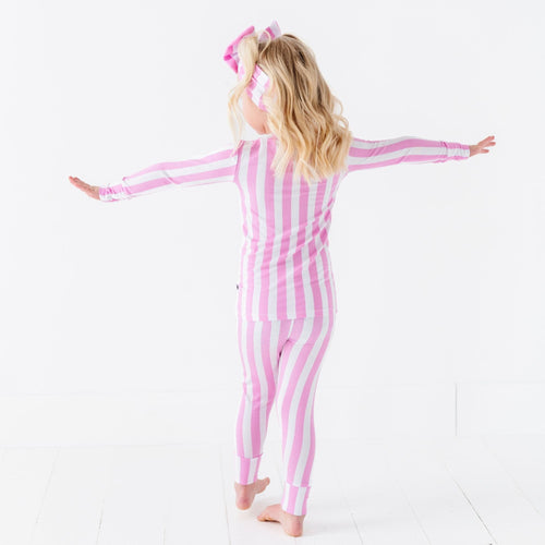 Tickle Me Pink Two-Piece Pajama Set - Image 9 - Bums & Roses