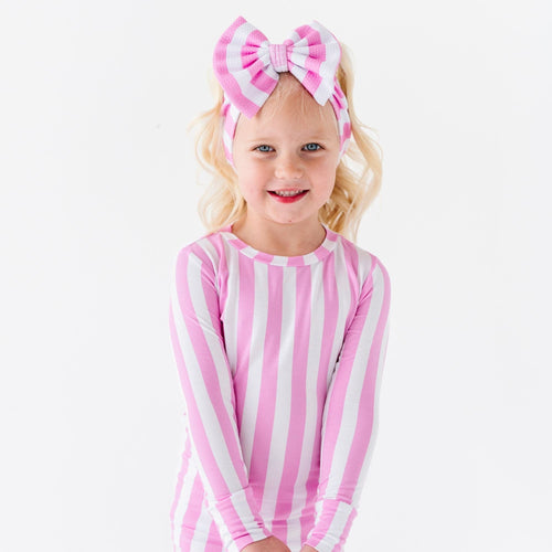 Tickle Me Pink Two-Piece Pajama Set - Image 4 - Bums & Roses