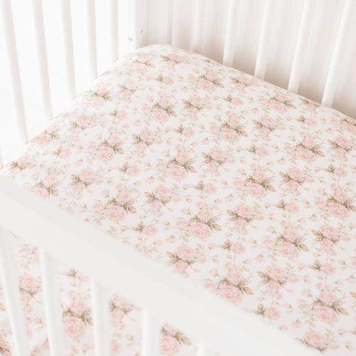 Timeless Trellis Crib Sheet - Image 2 - Bums & Roses