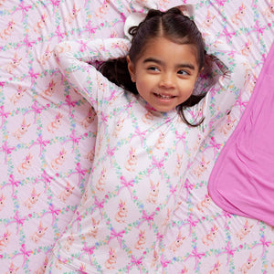 Baby Kids Bamboo Pajamas — Too Fluffin Cute Bum Bum Blanket — Image 1