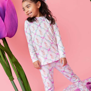 Baby Kids Bamboo Pajamas — Too Fluffin Cute Long Sleeve Pajama Set — Image 1