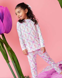 Baby Kids Bamboo Pajamas — Too Fluffin Cute Long Sleeve Pajama Set — Image 1