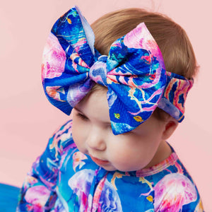 Baby Kids Bamboo Pajamas — Too Jelly To Handle Biggie Bow — Image 1