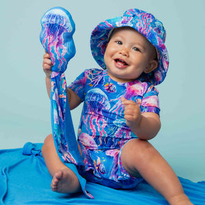 Baby Kids Bamboo Pajamas — Too Jelly To Handle Lovey — Image 1