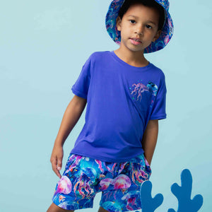 Baby Kids Bamboo Pajamas — Too Jelly To Handle Pocket T-Shirt — Image 1
