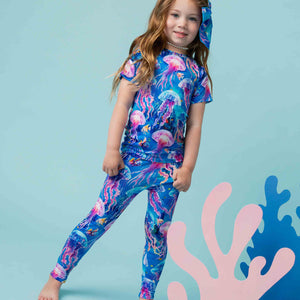Baby Kids Bamboo Pajamas — Too Jelly To Handle Short Sleeve Pajama Set — Image 1