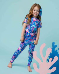 Baby Kids Bamboo Pajamas — Too Jelly To Handle Short Sleeve Pajama Set — Image 1