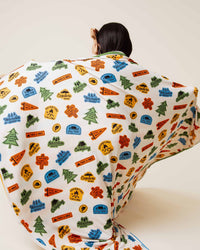 Baby Kids Bamboo Pajamas — Trail Mix Bum Bum Blanket — Image 1