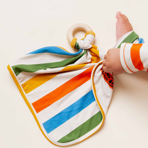 Baby Kids Bamboo Pajamas — Trail Mix Lovey — Image 5