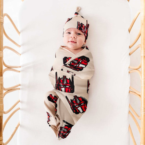 Swaddle Beanie Set Transformers™ Optimus Prime - Image 3 - Bums & Roses