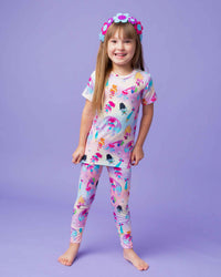 Baby Kids Bamboo Pajamas — DreamWorks Trolls™ Short Sleeve Pajama Set — Image 1