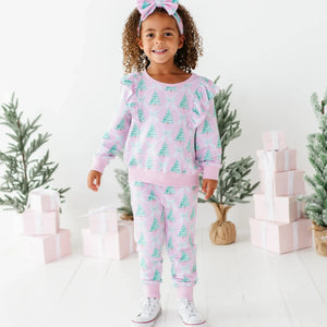 Bums & Roses - Baby & Kids Bamboo Pajamas - Un-fir-gettable Jogger Set - Image 1