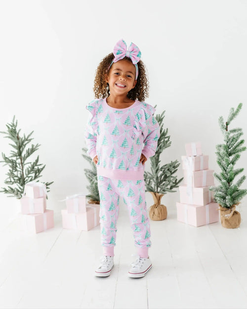 Baby Kids Bamboo Pajamas — Un-fir-gettable Jogger Set — Image 5
