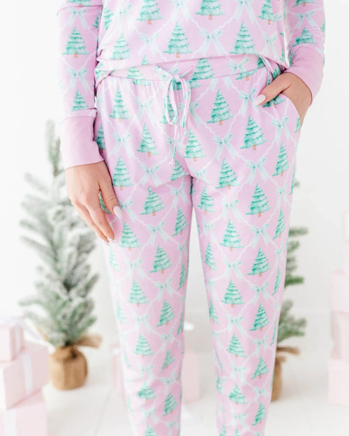 Baby Kids Bamboo Pajamas — Un-fir-gettable Women's Pants — Image 3