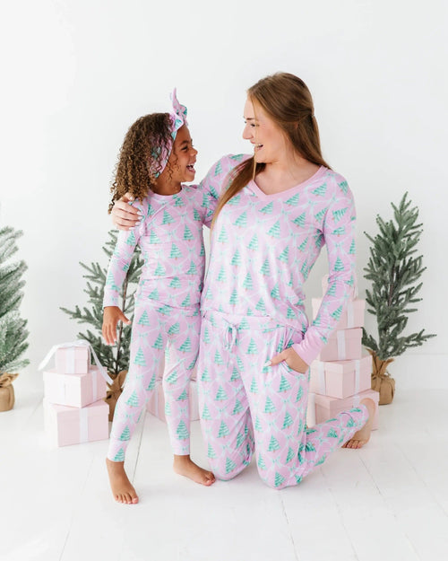 Baby Kids Bamboo Pajamas — Un-fir-gettable Women's Pants — Image 2