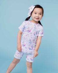 Baby Kids Bamboo Pajamas — Uni-believable Short Sleeve Pajama Shorts Set — Image 1