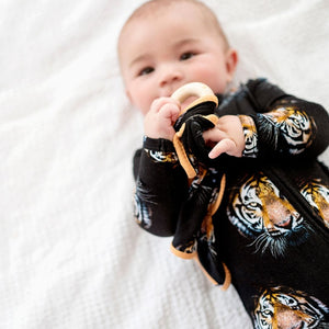 Bums & Roses - Baby & Kids Bamboo Pajamas - Eye of the Tiger Lovey - Image 1