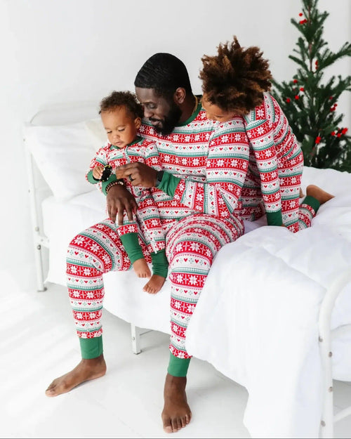 Baby Kids Bamboo Pajamas — Up To Snow Good Men's Shirt — Image 4