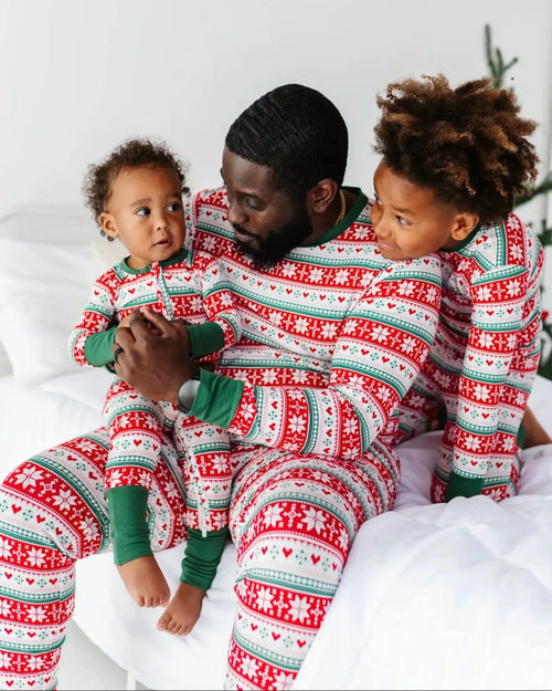 Baby Kids Bamboo Pajamas — Up To Snow Good Men's Shirt — Image 6