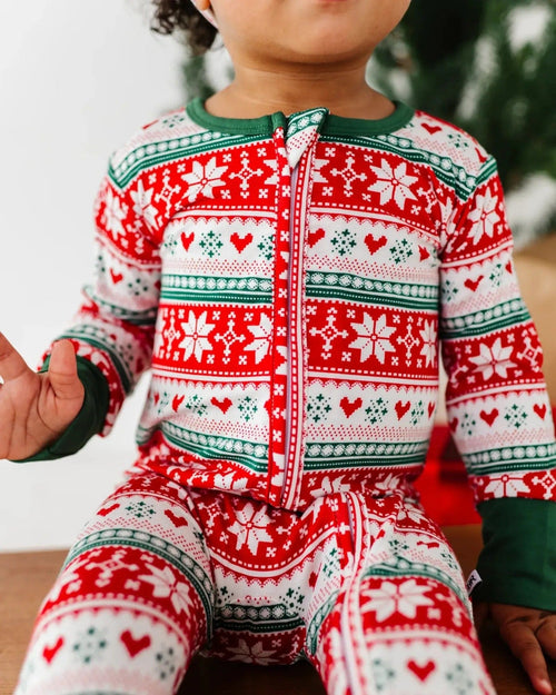 Baby Kids Bamboo Pajamas — Up To Snow Good Footie — Image 6