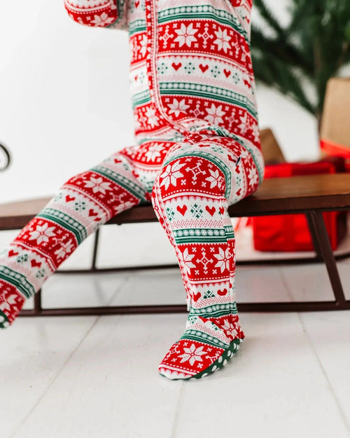 Baby Kids Bamboo Pajamas — Up To Snow Good Footie — Image 9