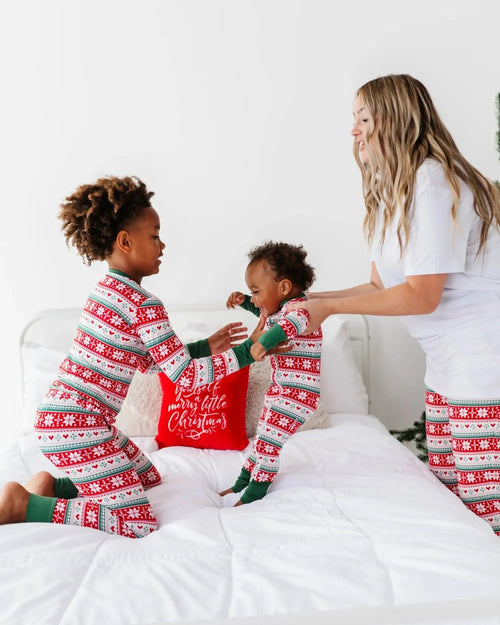 Baby Kids Bamboo Pajamas — Up To Snow Good Two-Piece Pajama Set — Image 9