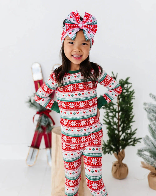 Bums & Roses - Baby & Kids Bamboo Pajamas - Up To Snow Good Two-Piece Pajama Set - Image 35
