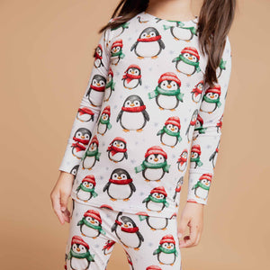 Baby Kids Bamboo Pajamas — Waddle It Be Long Sleeve Pajama Set — Image 1