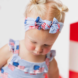 Baby Kids Bamboo Pajamas — Wave the Way Headwrap — Image 1