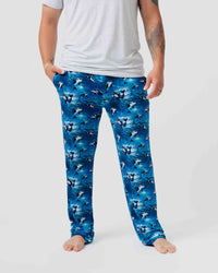 Baby Kids Bamboo Pajamas — Whale, Hello There Men's Pajama Pants — Image 1