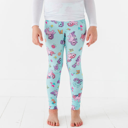 My Little Pony: Classic White Pony Tee & Blue Leggings - Image 6 - Bums & Roses