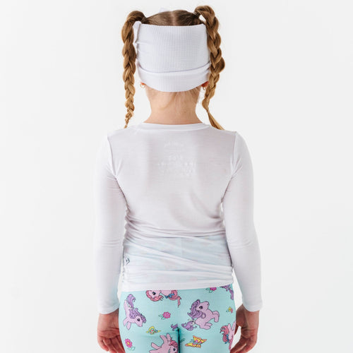 My Little Pony: Classic White Pony Tee & Blue Leggings - Image 7 - Bums & Roses