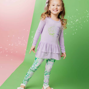 Baby Kids Bamboo Pajamas — Wicked Long Sleeve Top & Tights Set — Image 1