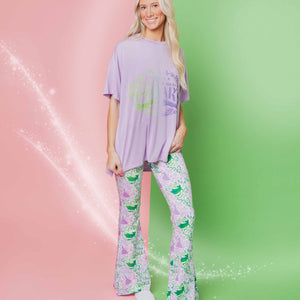Baby Kids Bamboo Pajamas — Wicked Women's Oversized T-Shirt & Bell Bottoms Set — Image 1
