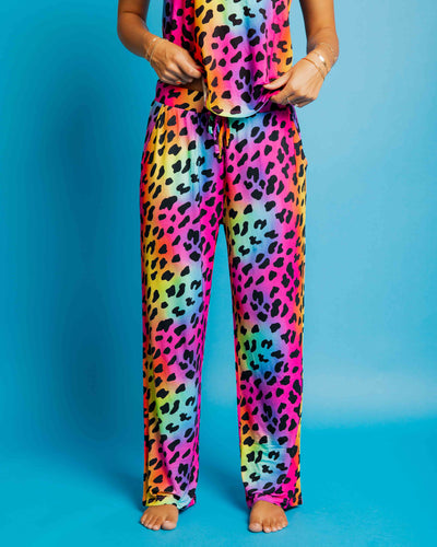 Baby Kids Bamboo Pajamas — Wild About Hue Women’s Wide Leg Pants — Image 1