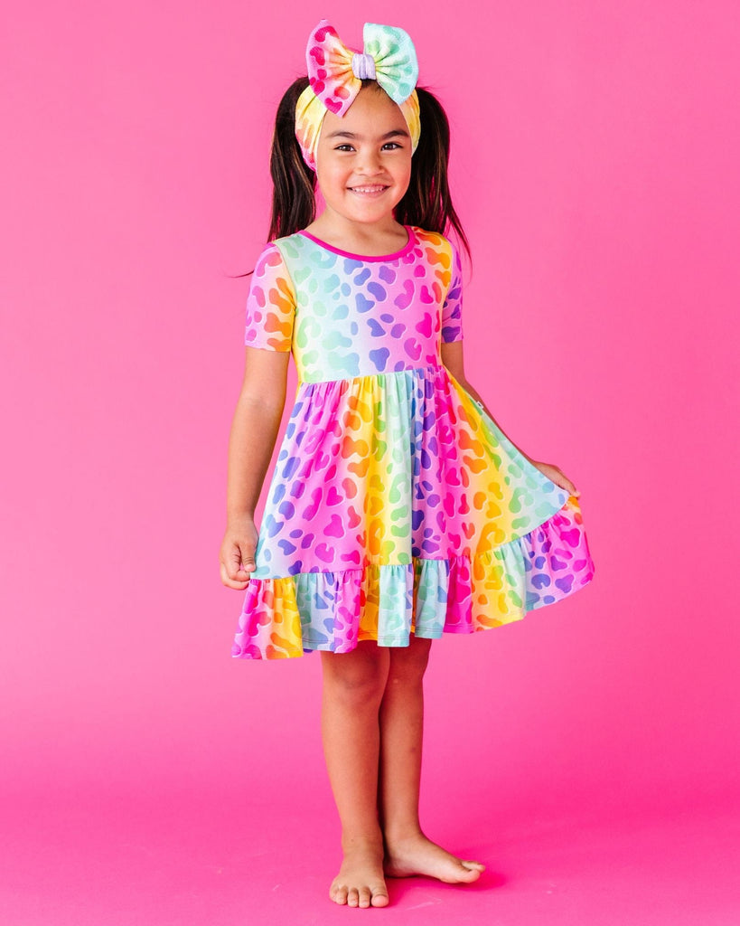 Wild Child Girls Dress & Shorts Set