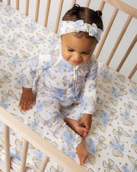 Baby Kids Bamboo Pajamas — Wish Upon A Wing Crib Sheet — Image 1