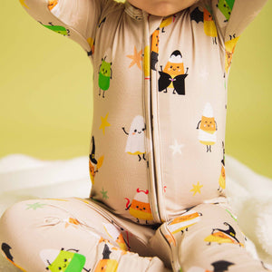 Baby Kids Bamboo Pajamas — Witch Better Have My Candy Convertible Romper — Image 1