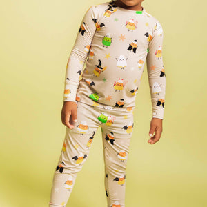Baby Kids Bamboo Pajamas — Witch Better Have My Candy Long Sleeve Pajama Set — Image 1