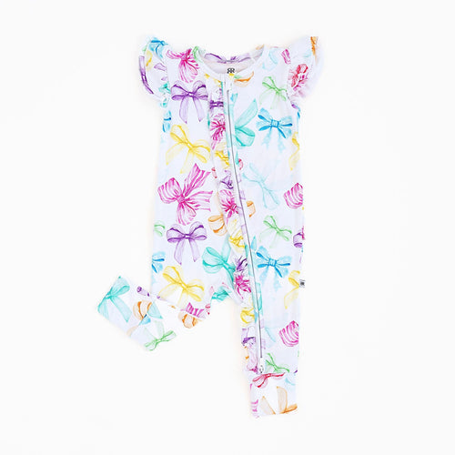 You Bow Me Away Cap Sleeve Romper - Image 2 - Bums & Roses