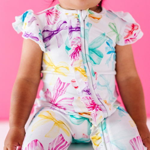 You Bow Me Away Cap Sleeve Romper - Image 3 - Bums & Roses