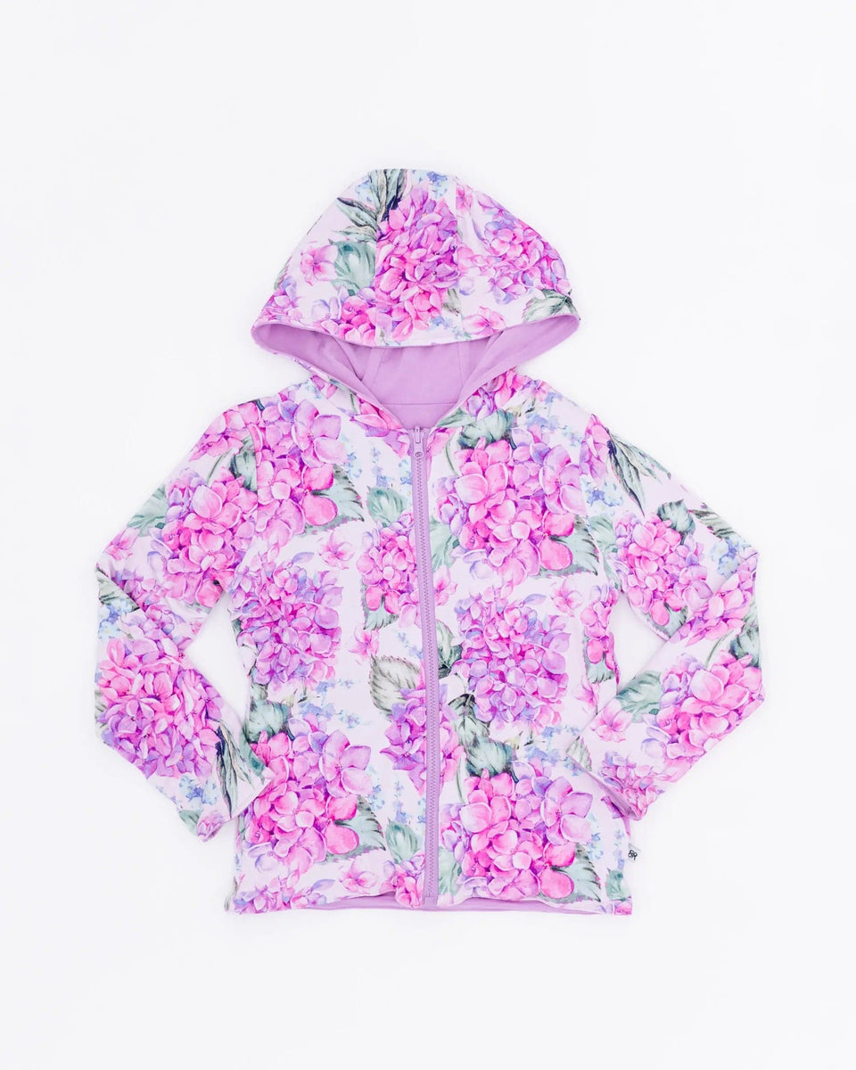 Hydrangea Patterned Jacket You Had Me at Hydrangea Convertible Jacket
