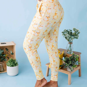 Baby Kids Bamboo Pajamas — You Quack Me Up Women's Pants — Image 1