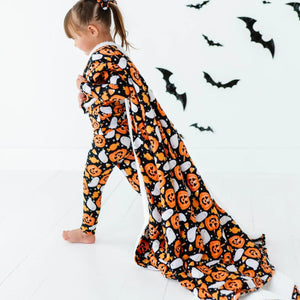 Baby Kids Bamboo Pajamas — You've Been Ghosted Bum Bum Blanket - Plush — Image 1