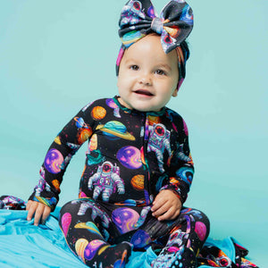 Baby Kids Bamboo Pajamas — Zero Gravity Convertible Romper — Image 1