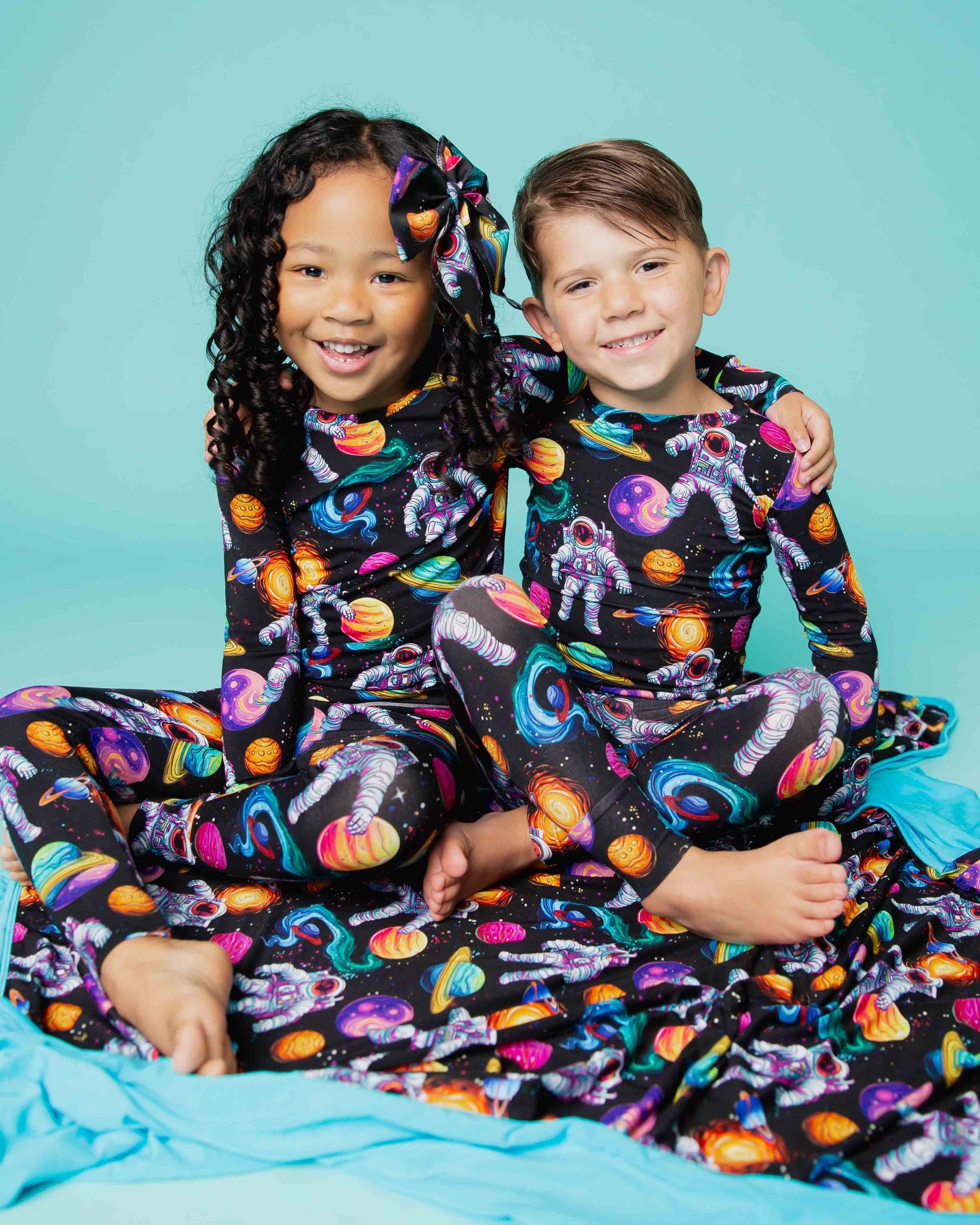 Baby Kids Bamboo Pajamas — Zero Gravity Long Sleeve Pajama Set — Image 6