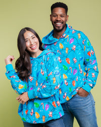 Baby Kids Bamboo Pajamas — A Very Lit-mas Adult Unisex Hoodie — Image 1