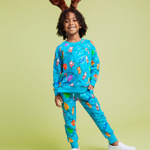 Baby Kids Bamboo Pajamas — A Very Lit-mas Jogger Set — Image 1