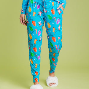 Baby Kids Bamboo Pajamas — A Very Lit-mas Women's Pants — Image 1